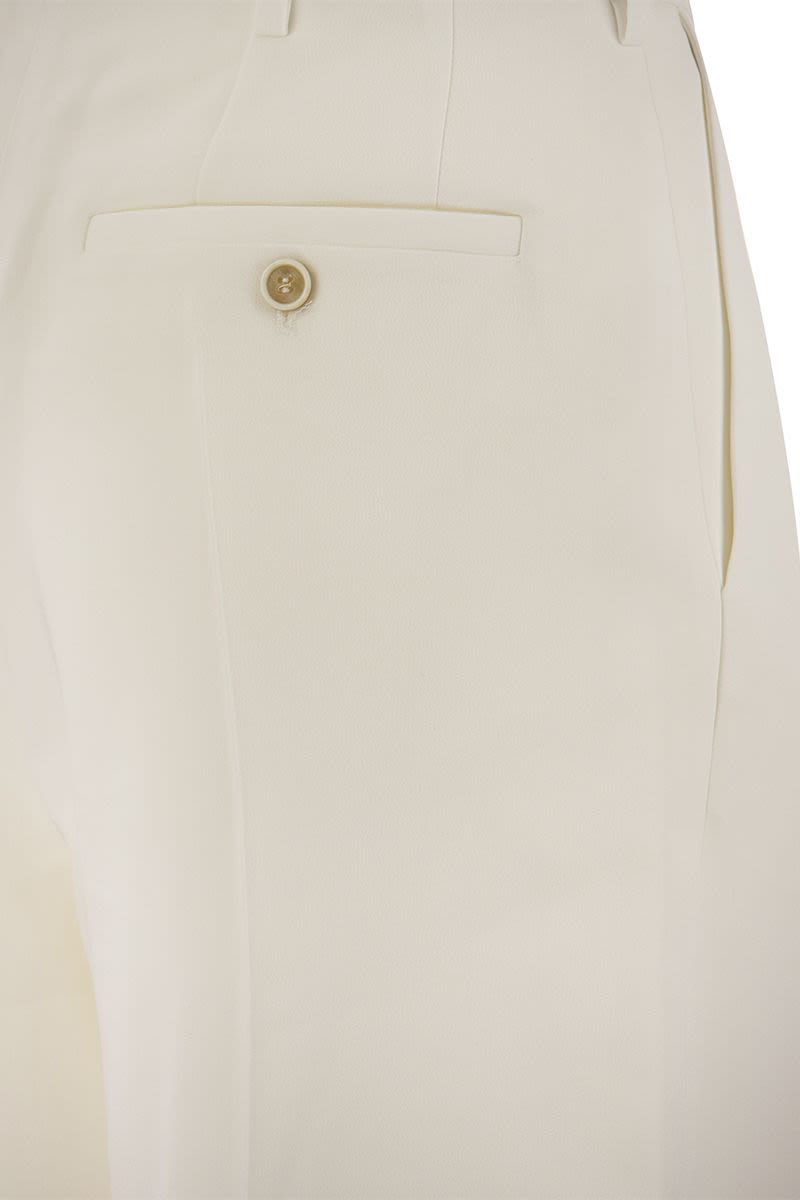 MARNI White High Waist Baggy Trousers for Women