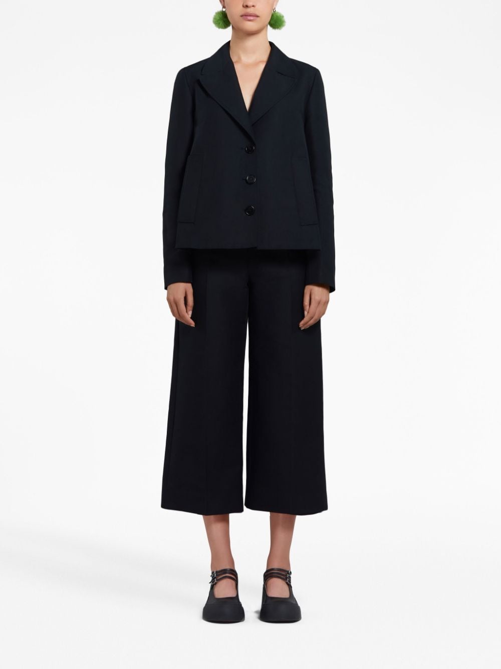 MARNI Stylish Black Cady Pants for Women