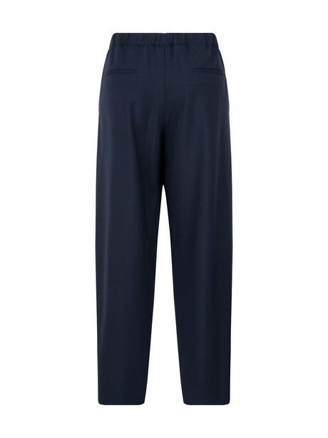 MARNI Embroidered Logo Wool Trousers