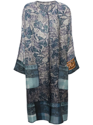 PIERRE LOUIS MASCIA Chic Botanical Wool Kimono