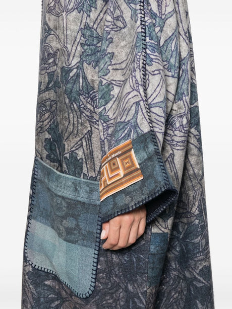 PIERRE LOUIS MASCIA Chic Botanical Wool Kimono