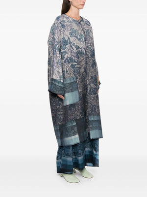 PIERRE LOUIS MASCIA Chic Botanical Wool Kimono