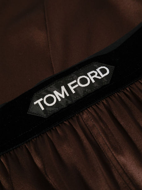 TOM FORD Luxurious Satin Silk Straight-Leg Pajama Pants