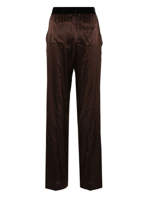 TOM FORD Luxurious Satin Silk Straight-Leg Pajama Pants