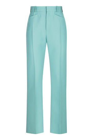 TOM FORD Light Blue Wool Trousers for Women - SS24 Collection