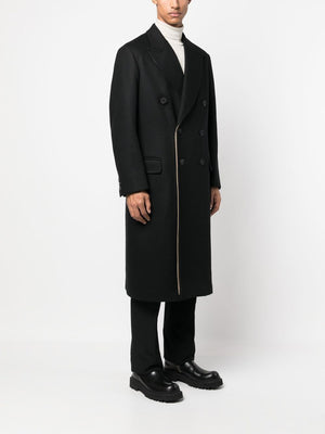 NEIL BARRETT Luxury Bi-Fabrication Double Layer Men's Coat