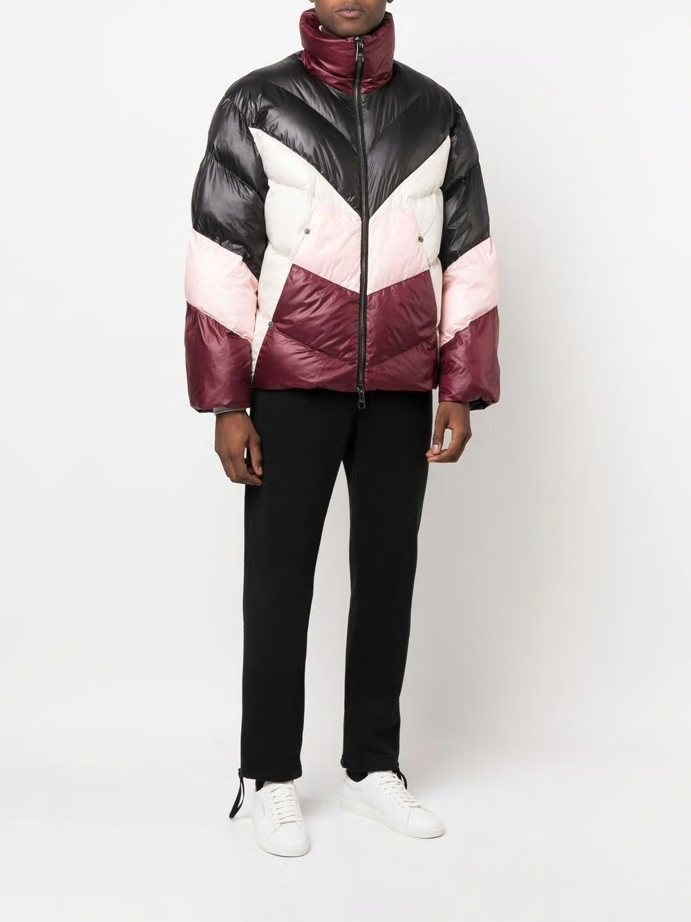 Men's Modernist Padded Puffer Jacket - Blush/Black