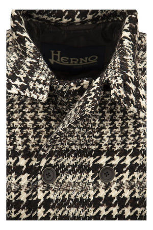 HERNO Men's Vintage-Inspired Grey and Brown Jacket for Fall/Winter 2024