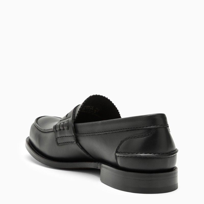 CHURCH'S Sleek Black Men's College Moccasin Loafers