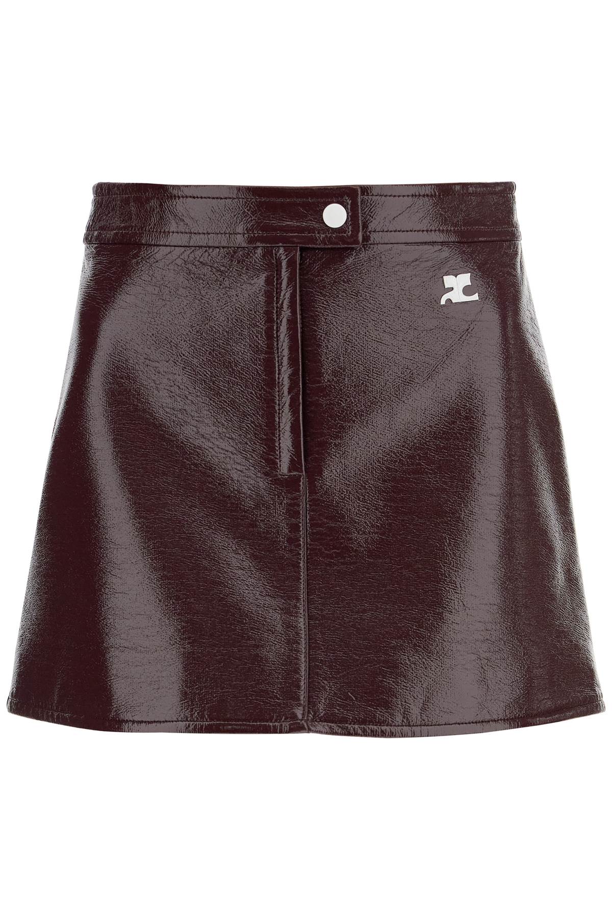 Black Cotton Mini Skirt for Women - SS24 Collection