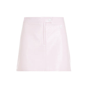 Black Cotton Mini Skirt for Women - SS24 Collection