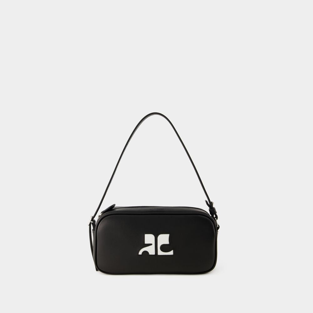 COURREGÈS Classic Black Baguette Handbag for Any Occasion