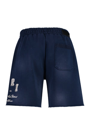 藍色純棉伯爵短褲- FW23