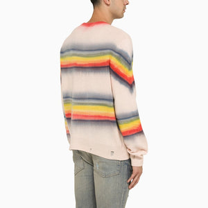 AMIRI Multicolored Striped Crewneck Jumper for Men - FW23 Collection