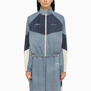 AMIRI Contrasting Inserts Blue Denim Jacket for Women - FW23