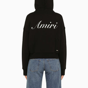 AMIRI Stay Warm and Stylish with this Black Cotton Hoodie for Women