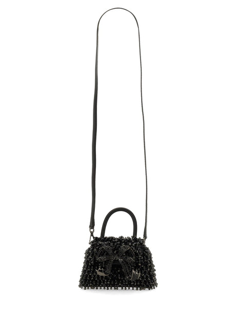 SELF-PORTRAIT Mini Crystal Micro Handbag