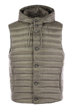 HERNO Luxury Water-Resistant Sleeveless Down Vest