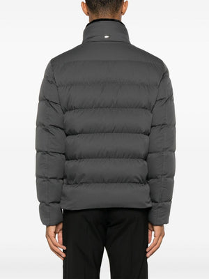 HERNO LOGO-PLAQUE PUFFER JACKET