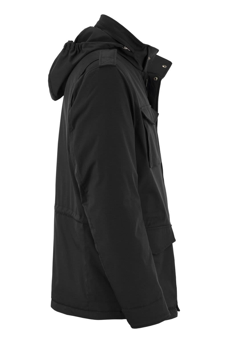 HERNO Classic Tailored Black Down Jacket for Men