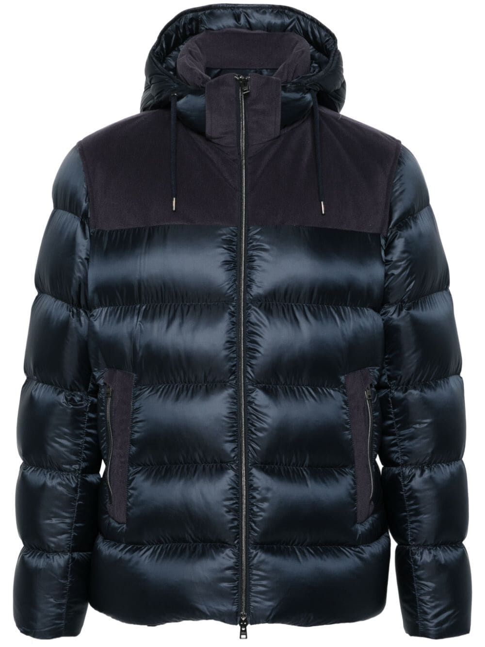 HERNO Corduroy Panels Down Jacket - Men's Outerwear