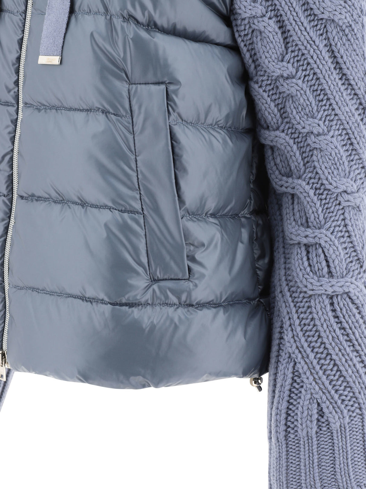 HERNO Ultralight Puffer Jacket with Infinity Braid Detail