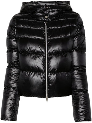 HERNO Elegant Short Puffer Jacket with Hood