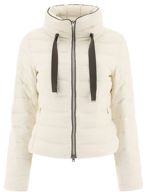 HERNO Elegant Silk and Cashmere Down Jacket