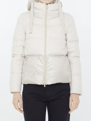 Stylish Women's Herno Down Jacket in Cream - FW23