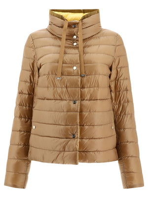 Brown Reversible Down Jacket for Women - SS24