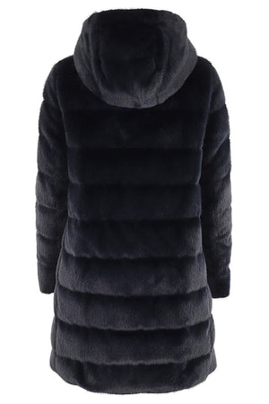 HERNO Vegan Fur Hooded Jacket for Women