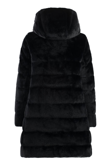 HERNO Hooded Faux Fur Jacket for Women