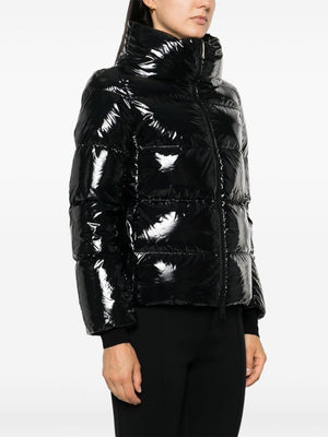 HERNO Shiny Effect Full Zip Down Jacket for Women