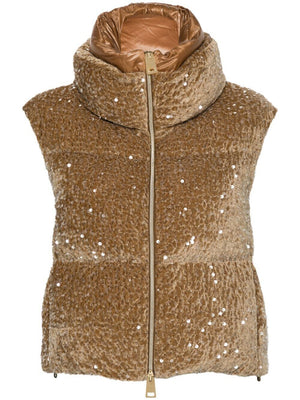 HERNO Sequined Women's Gilet Vest for FW24