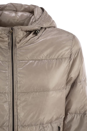 HERNO Ultra-Light Silk-Feel Down Bomber Jacket