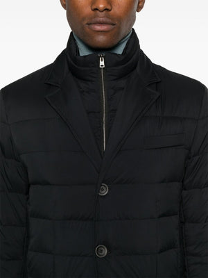 HERNO Elegant Black Nylon Down Jacket