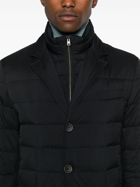 HERNO Elegant Black Nylon Down Jacket