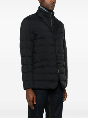 HERNO Elegant Black Nylon Down Jacket