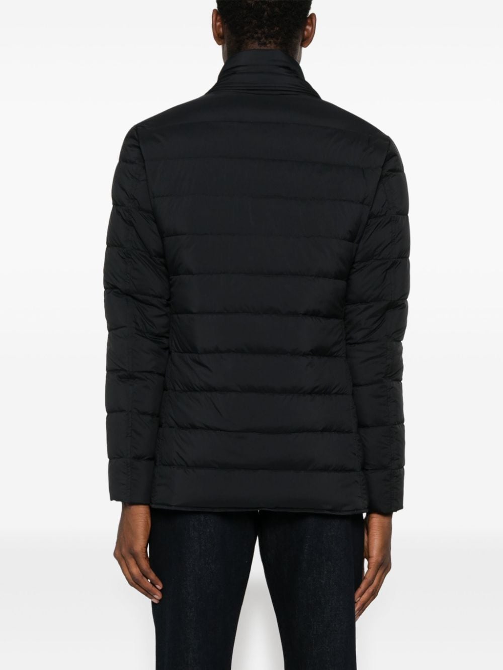 HERNO Elegant Black Nylon Down Jacket