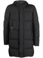 HERNO BLACK QUILTED PUFFER JACKET