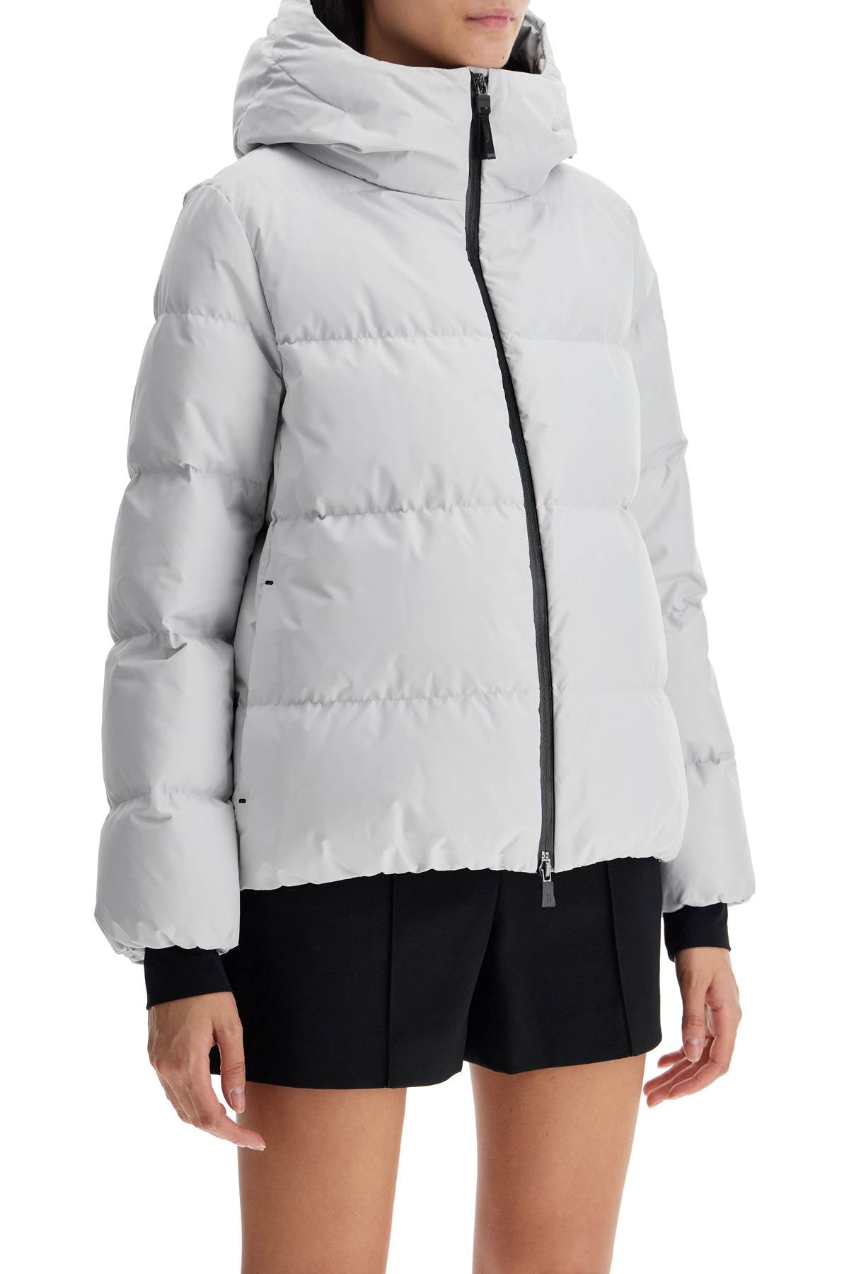 HERNO Mini Quilted Down Jacket with Hood for Women