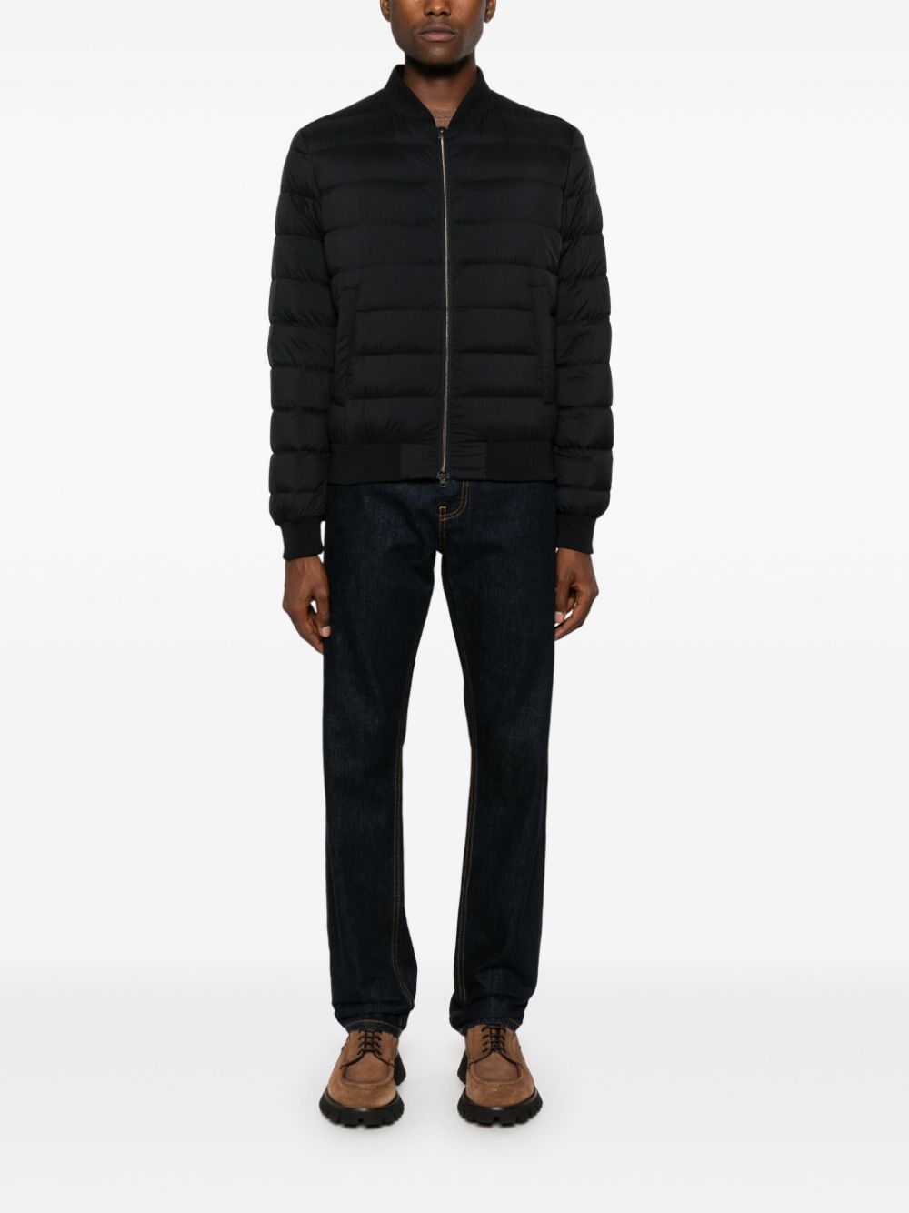 HERNO Aviator-Inspired Quilted Down Jacket