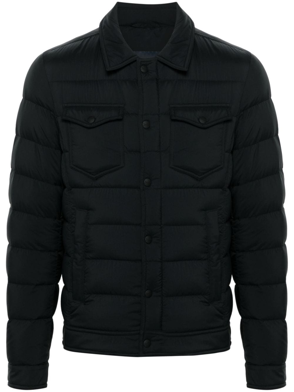 HERNO Short Down Winter Jacket with Classic Hood