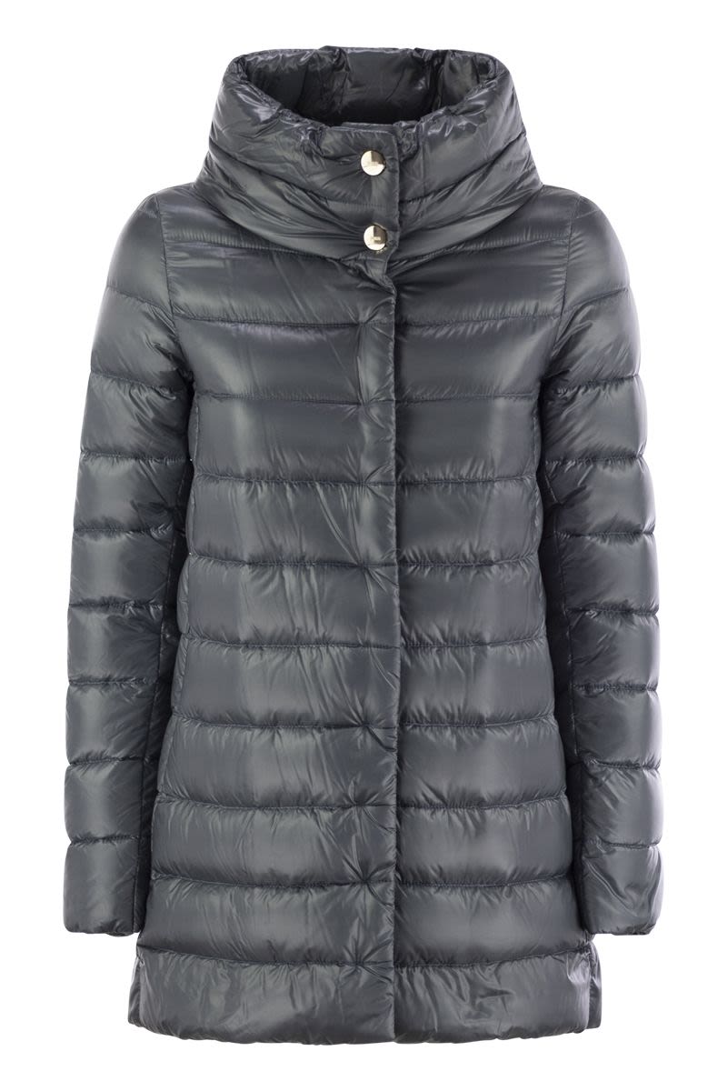 HERNO Luxury Lightweight Down Jacket with Elegant Funnel Neck