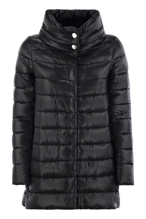 HERNO Luxury Lightweight Down Jacket with Elegant Funnel Neck