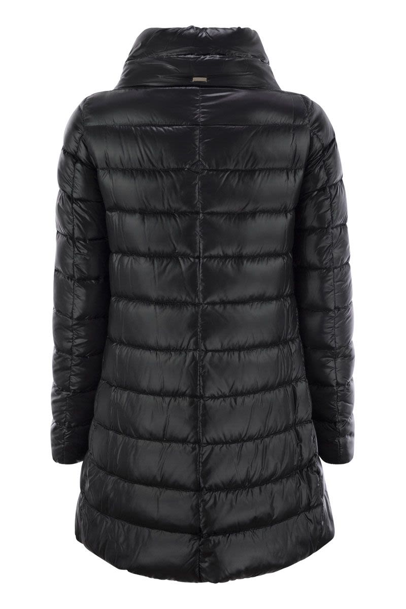 HERNO Luxury Lightweight Down Jacket with Elegant Funnel Neck