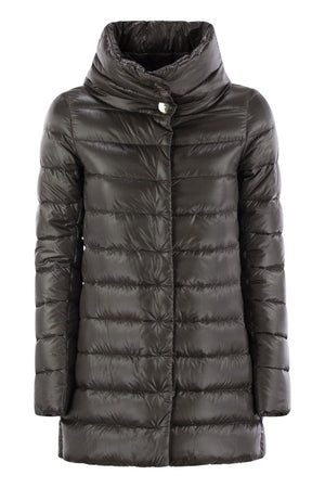 HERNO Luxury Lightweight Down Jacket with Elegant Funnel Neck