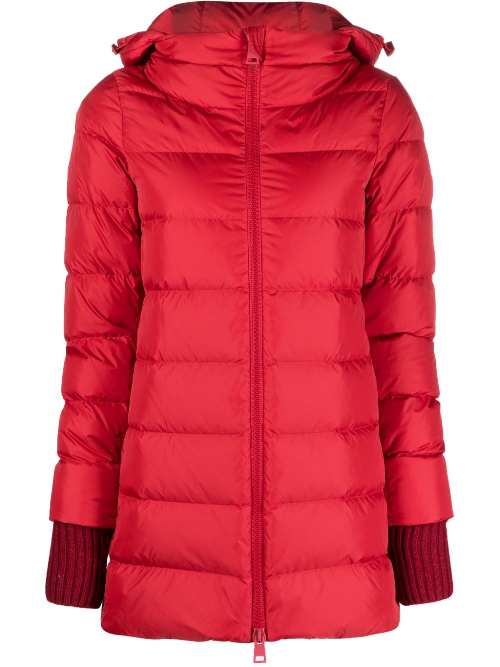 HERNO Women's Midi Down Jacket with Detachable Hood