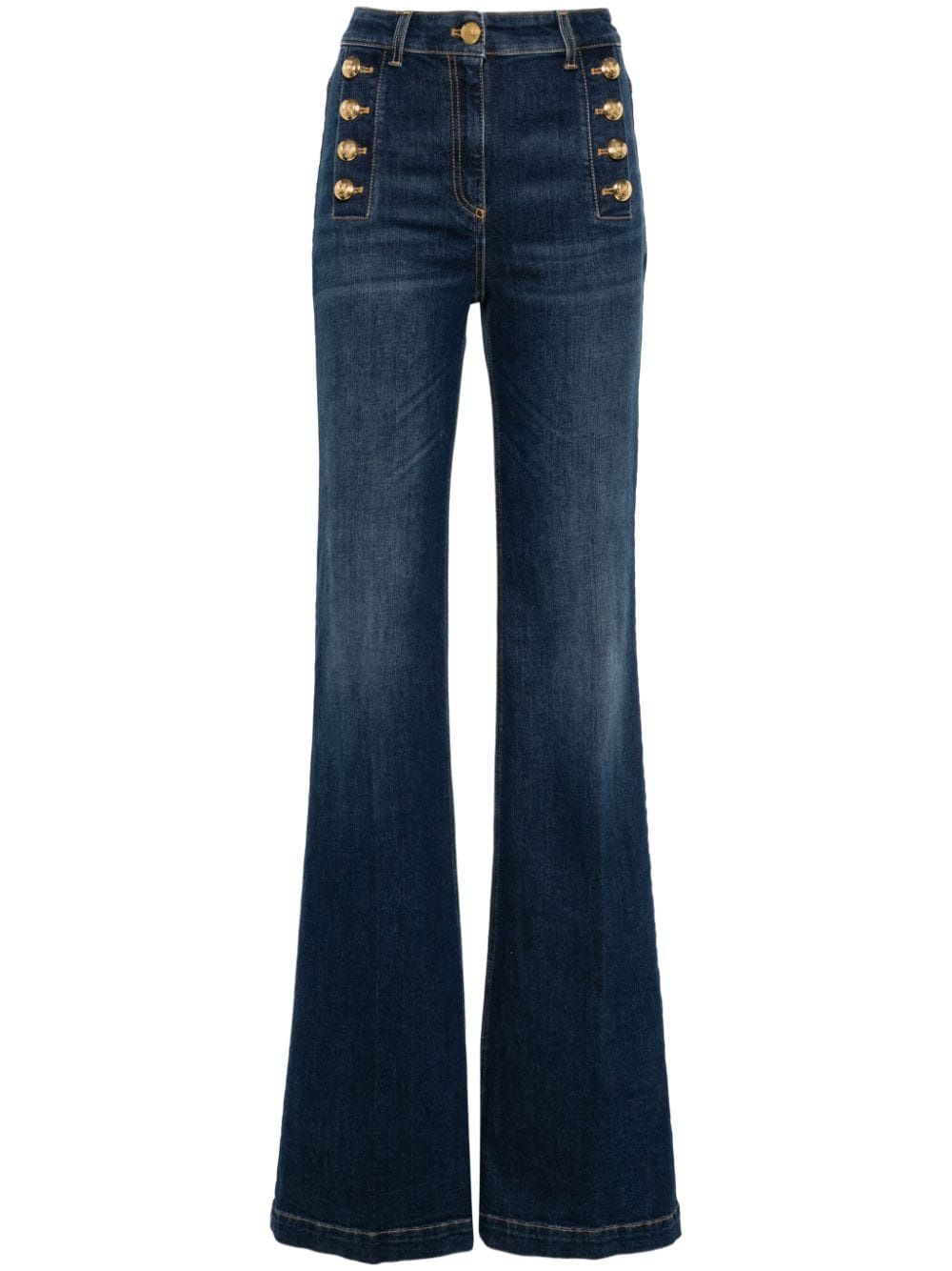 ELISABETTA FRANCHI Chic Flared Denim Jeans