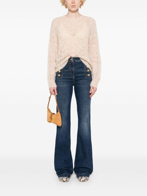 ELISABETTA FRANCHI Chic Flared Denim Jeans